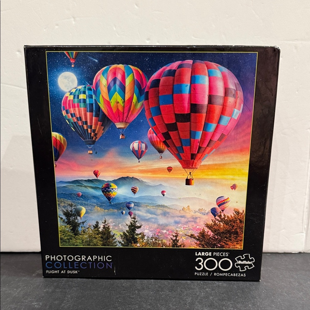 Buffalo Games Flight at Dusk hot air balloon 300 piece jigsaw puzzle SALE🔴3/$25
